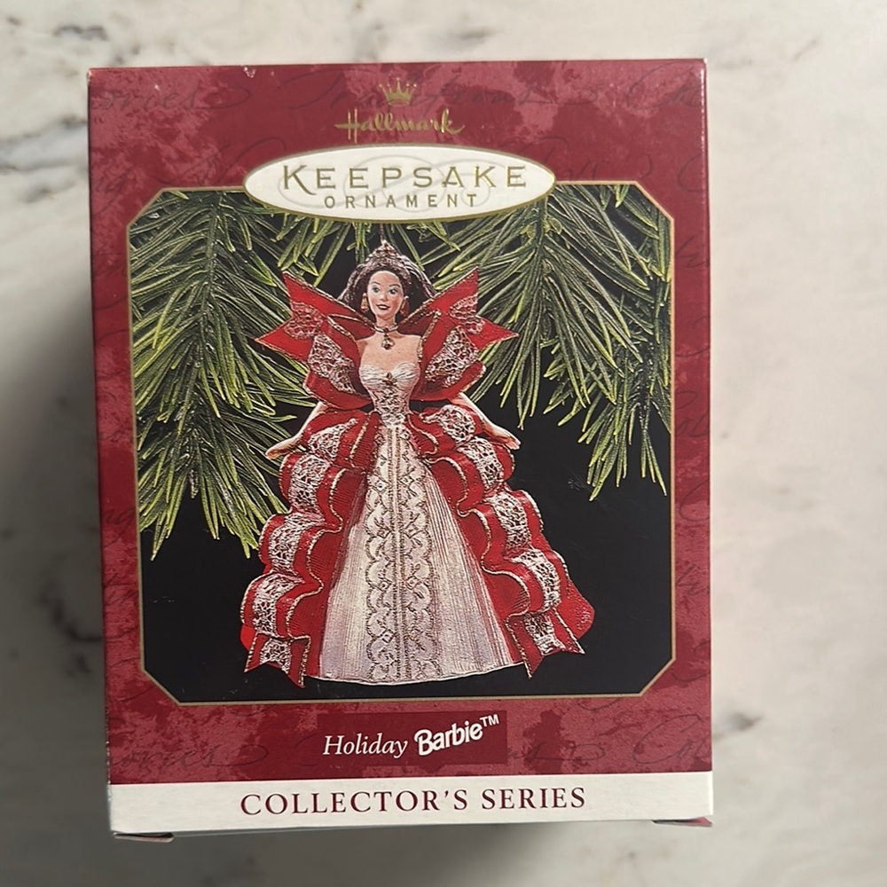 Hallmark Keepsake Ornament - Holiday Barbie in Red and White